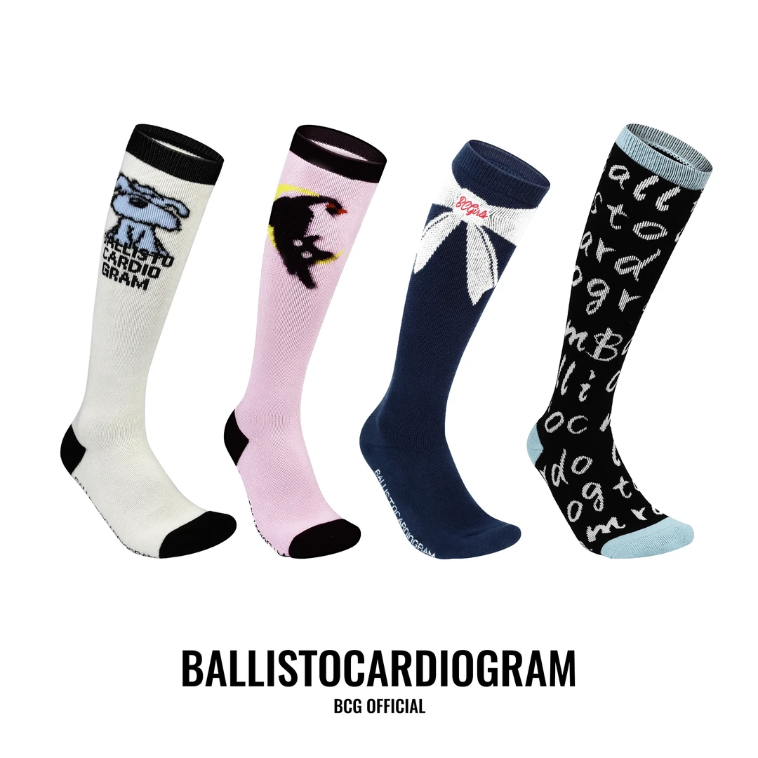 BCG专业复古滑雪袜蝴蝶结单双板户外运动加厚保暖吸汗透气