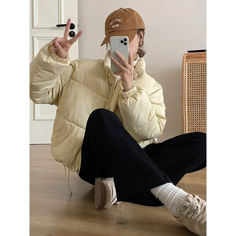 棉衣外套女2024年冬季新爆款立领小个子短款保暖面包棉服棉袄