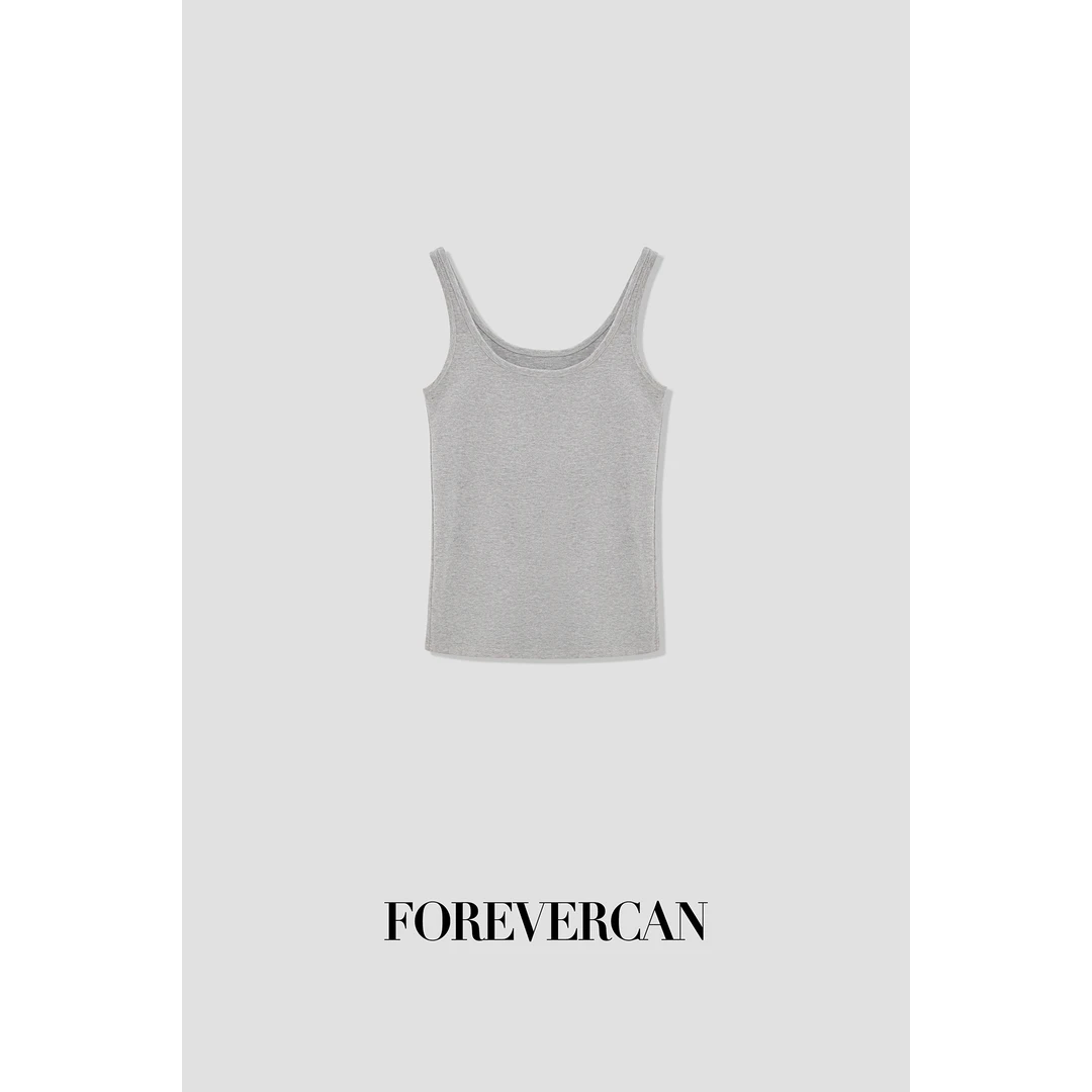 FOREVERCAN【新款彩蛋】无袖吊带基础款工字背心ST20557
