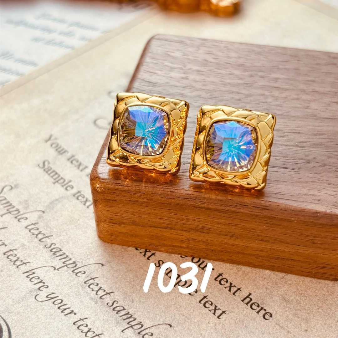 铜合金耳饰 时尚精致轻奢款925银针耳饰~1031