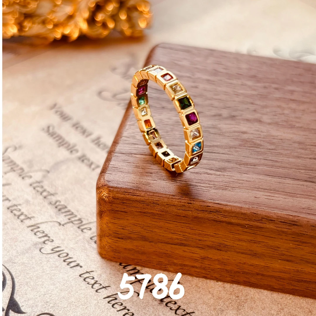 铜合金戒指 精致简约时尚款戒指~5786