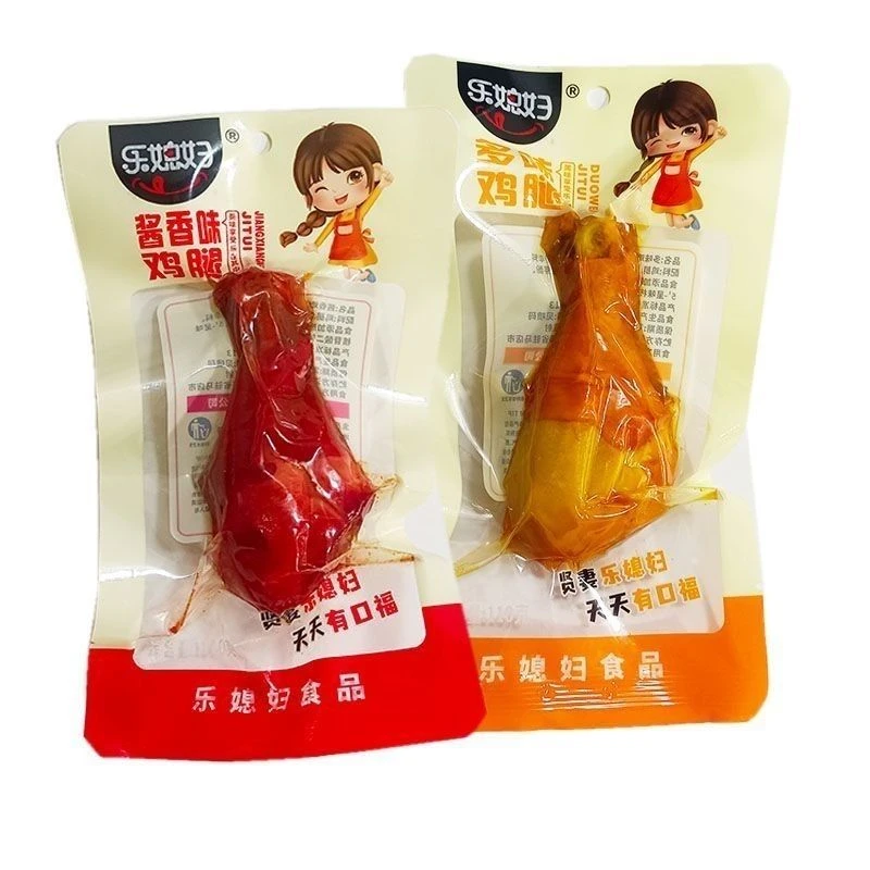 【新日期】乐媳妇110g即食卤鸡腿温州风味整箱盐焗卤香休闲小零食