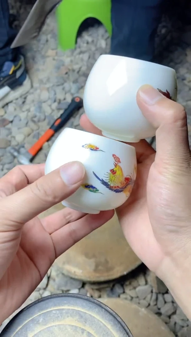 【闪购商品】陶瓷龙凤呈祥对杯