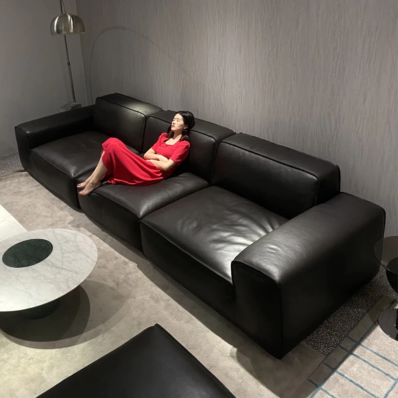 夏图大黑牛沙发3814亚岛传承全青皮意式头层牛皮沙发大平层别落地