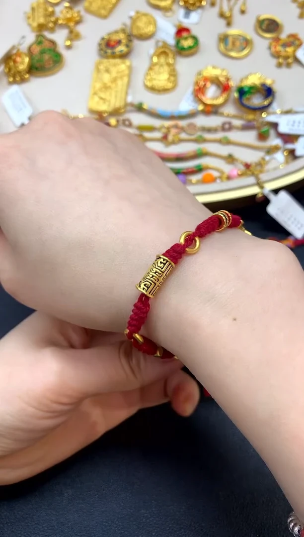 【闪购商品】定制足金手饰大丰收diy手绳|880+0