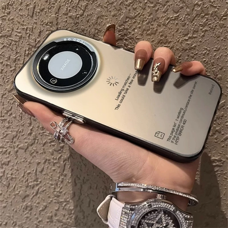 适用华为mate60pro+手机壳mete50加载loading英文40pro彩银保护套