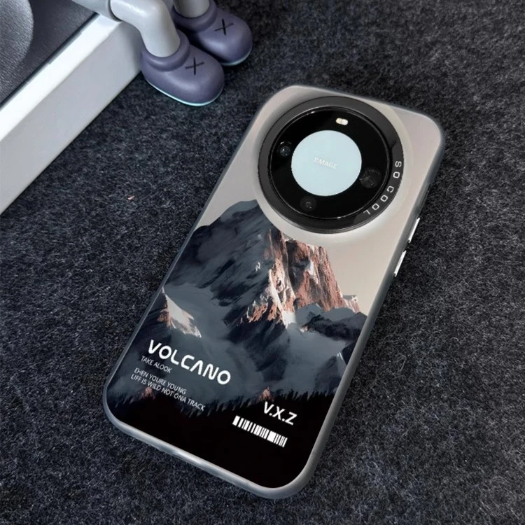 适用华为mate60Pro手机壳mate50月下雪山40透黑彩银30极光60高级