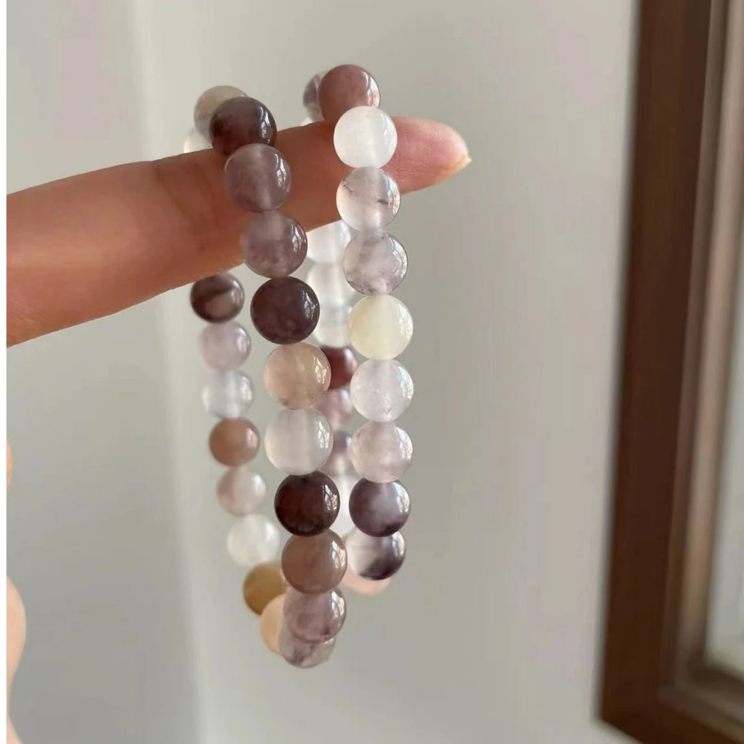 新疆金丝玉紫罗兰手串时尚百搭彩色单圈手串（多样性发货拍一发一）