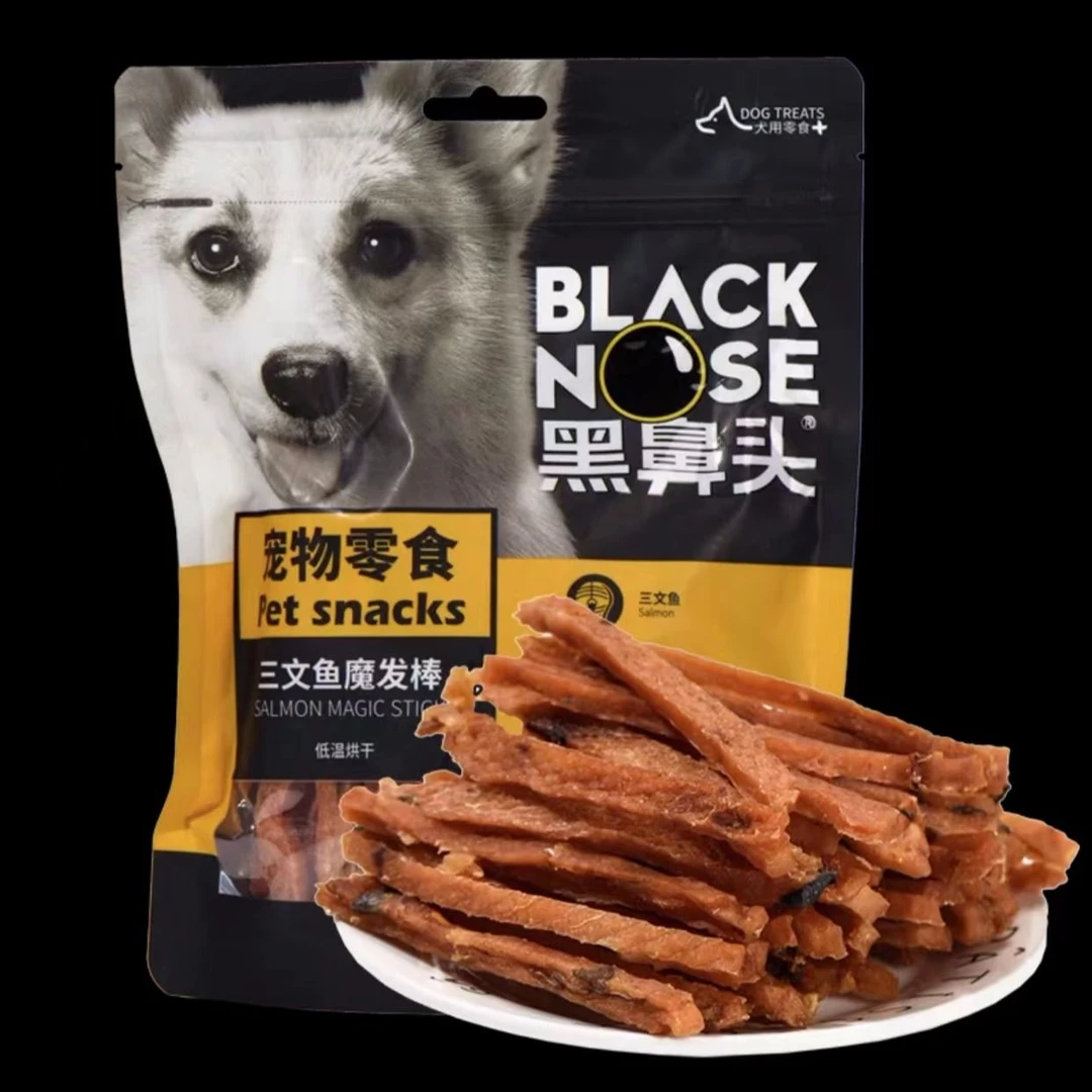 【烘干肉干】黑鼻头烘干宠物狗狗营养零食三文鱼魔法棒330g