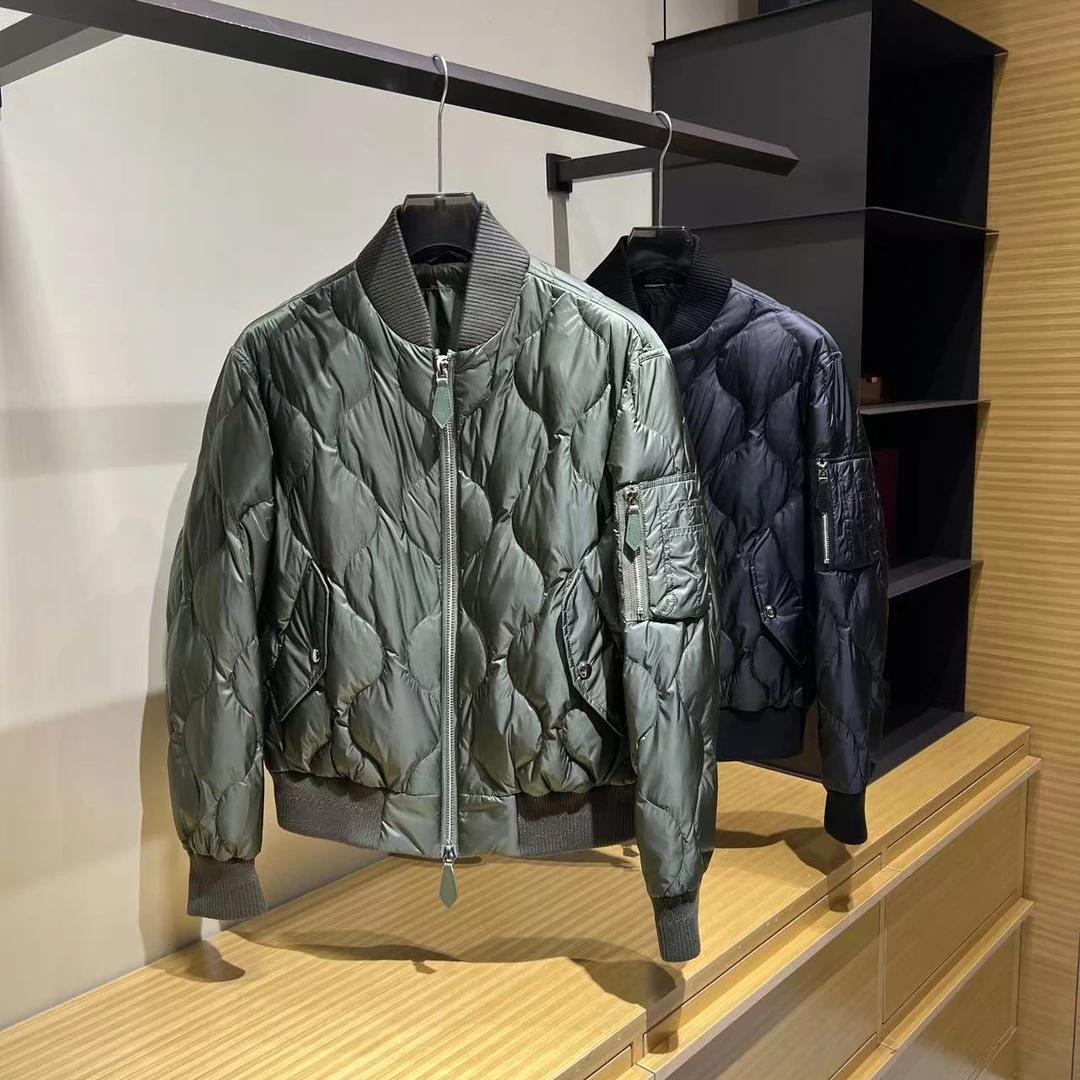 【经典暖冬】24冬季 轻便保暖白鹅绒 飞行员短款羽绒服外套男士