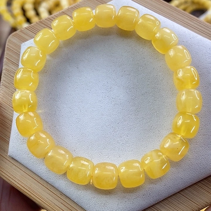 琥珀裸石未镶嵌蜜蜡手串