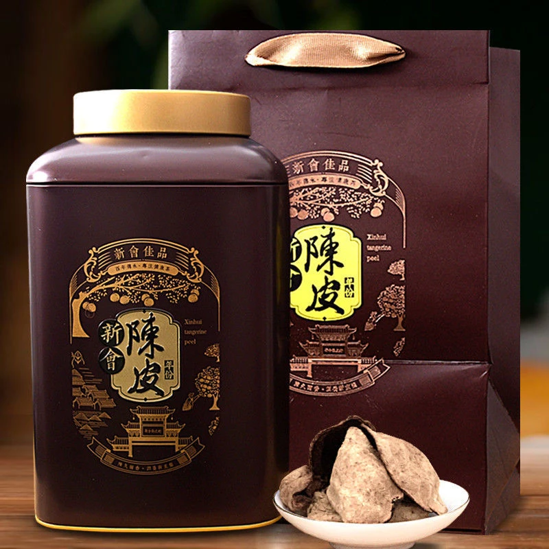 正宗新会陈皮泡水老陈皮茶10年生晒陈年陈皮干代用茶500g礼盒装