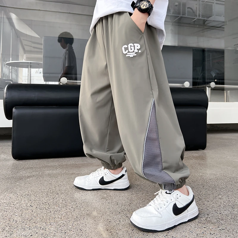 男童防蚊裤夏季2024新款儿童中大童速干透气裤男孩休闲裤子23280