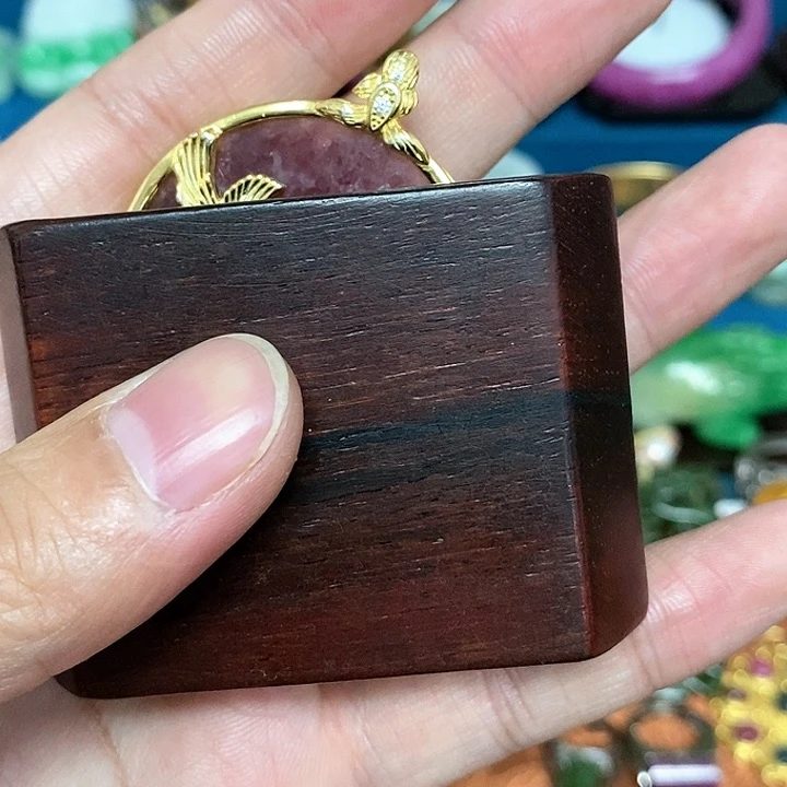 微**子粉彩手绘溜金茶杯托