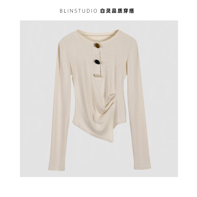 1（2775）气质设计感百搭时尚上衣