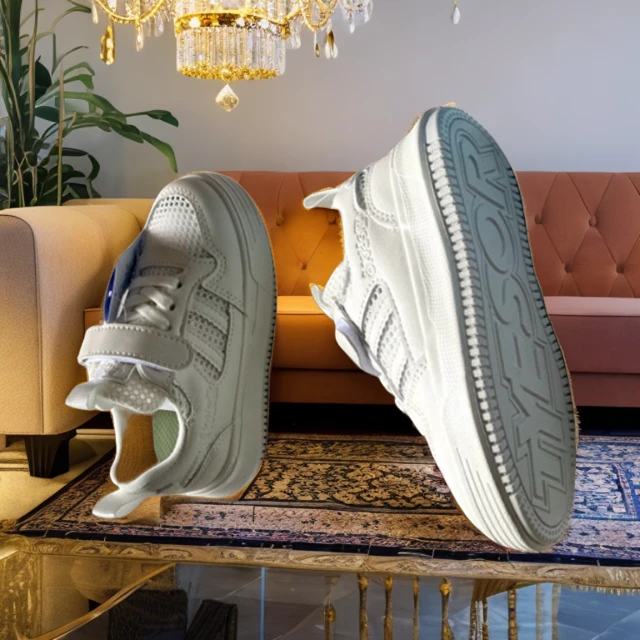 春秋软底运动鞋2024春季季时尚男女童小白鞋网透气低帮休闲鞋