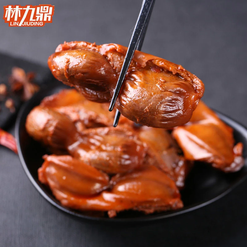 林九鼎开袋即食卤味鸭胗鸭肫独立真空散装酱香香辣味休闲追剧零食