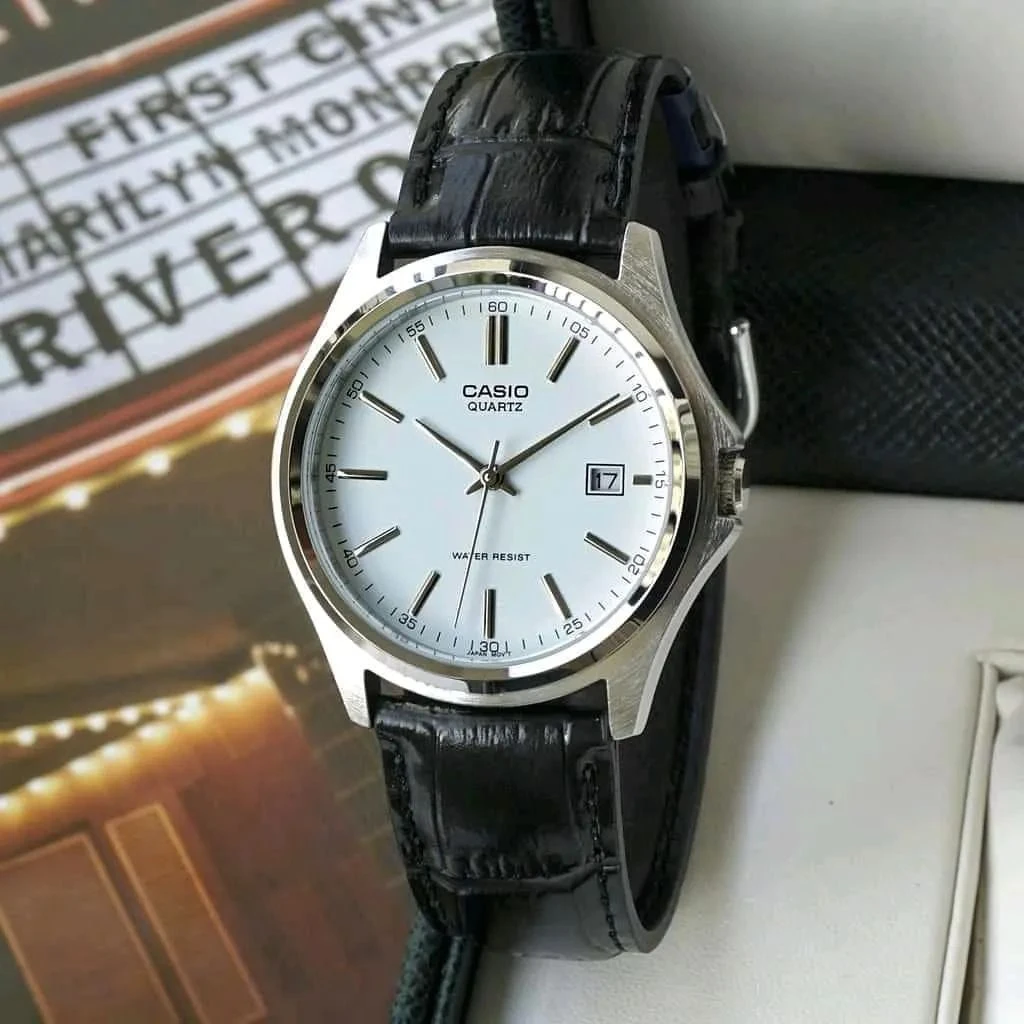 全新未使用 Casio/卡西欧 商务时尚钢带石英指针表男MTP-1183E-7A