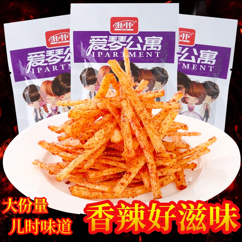 正品新林爱情公寓辣条8090童年辣条怀旧校园休闲追剧小零食小辣条