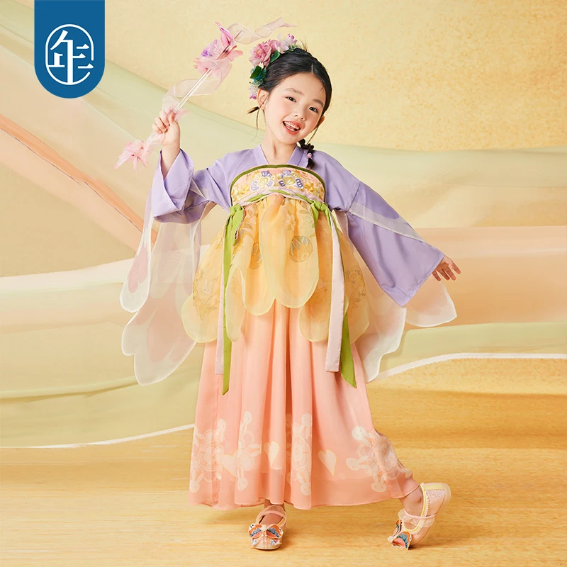 【飞羽广袖襦裙】年衣女童汉服夏季新款儿童唐装襦裙小嫦娥汉服G