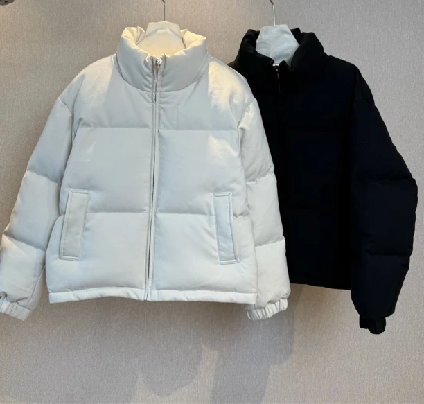 24新款拉链保暖羽绒服B67071Y388时尚宽松休闲短款潮流冬季纯色