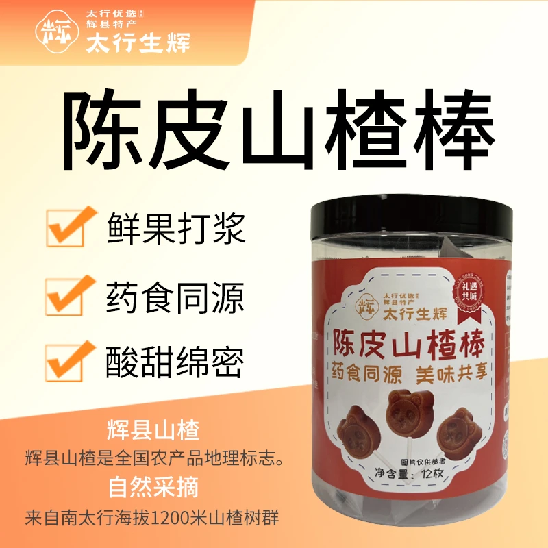 太行生辉 陈皮山楂棒 蓝莓山楂棒 儿童休闲小吃零食独立包装