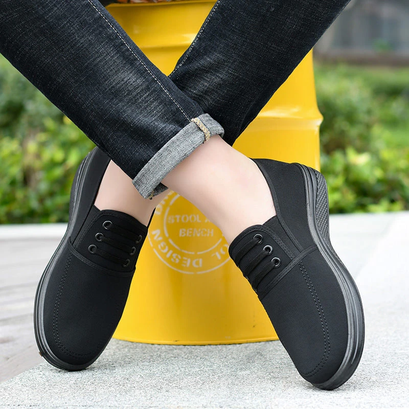 HEWANGDAISHU/男款老北京布鞋男透气吸汗工作鞋休闲爸爸鞋春秋