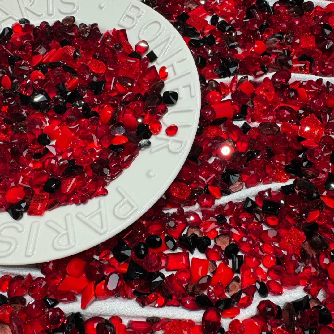 【卡门少女】拍一宠一 超闪 水晶料混梧州料 diy 美甲钻混