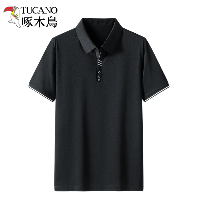 啄木鸟服饰夏季短袖polo衫商务t恤翻领打底衫男士休闲透气半袖