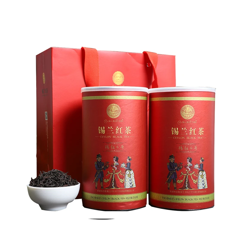 谢锦记斯里兰卡进口锡兰红茶浓香型工夫红茶英式茶罐装条形茶200g