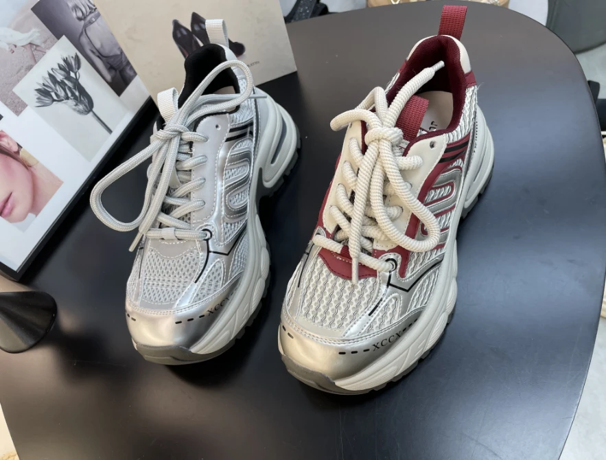 厚底老爹鞋女2024新款复古轻便时尚休闲运动鞋