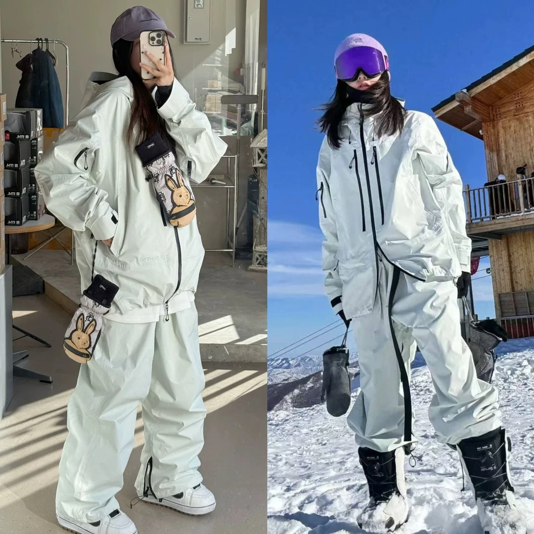 DOCESHEN沈小仙24-253L全压胶硬壳滑雪套装单板双板自由式