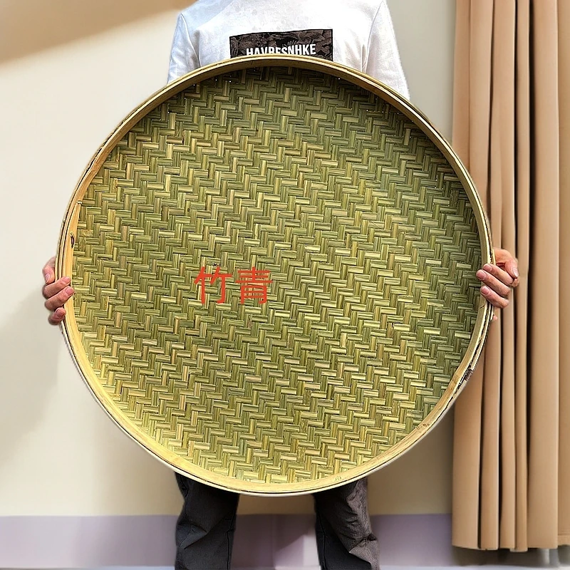 竹编收纳筐笸箩筐馒头筐面包筐家用淘米筐水果干果鸡蛋篮沥水筐