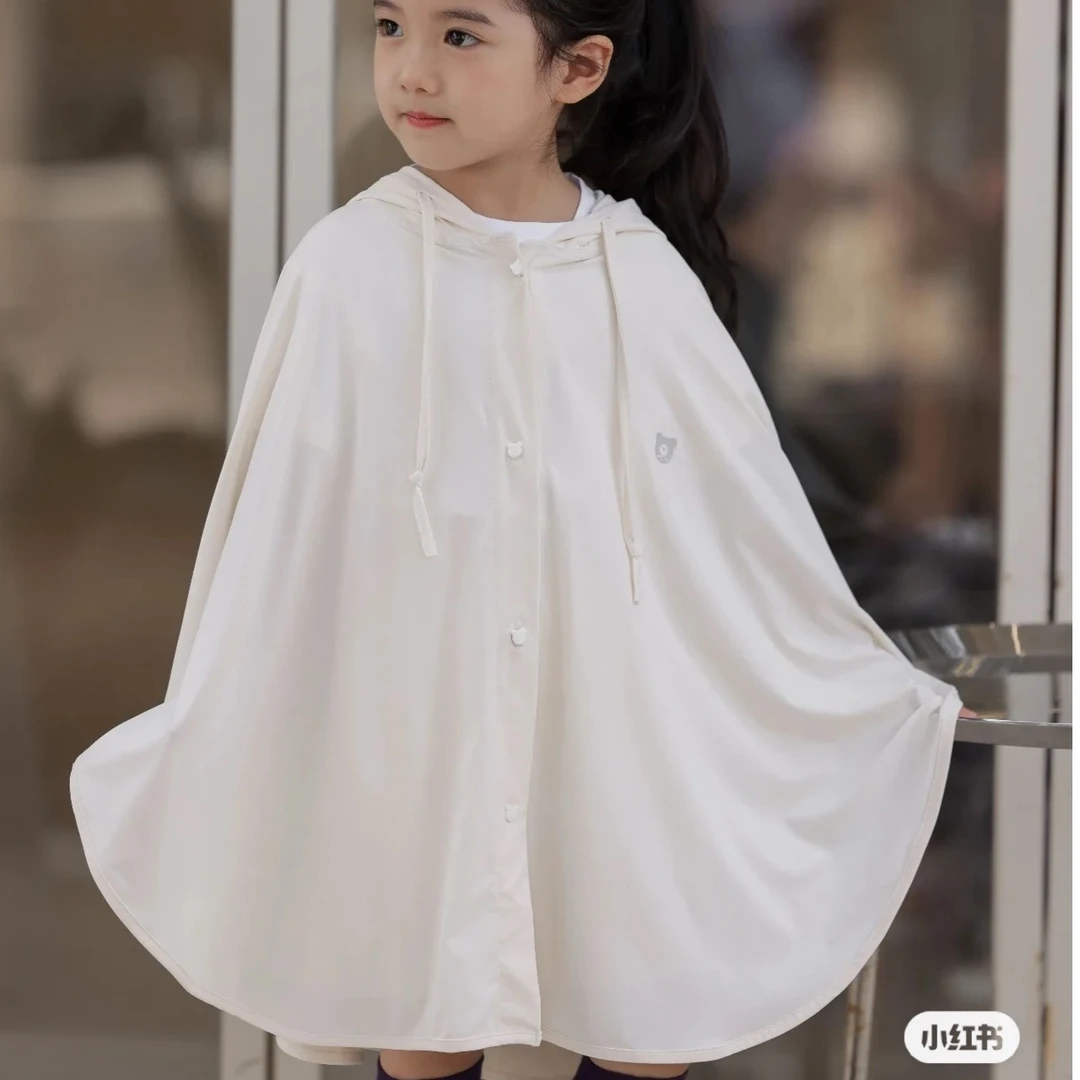 Milk推荐  BJX防晒大人儿童夏季薄防晒服防紫外线斗篷家居服