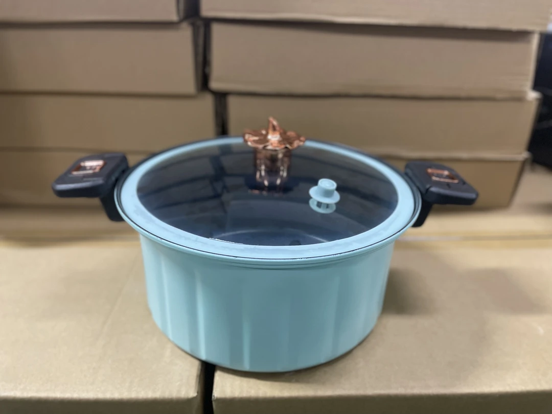 罗马假日微压锅珐琅铁锅炖锅大容量家用JH