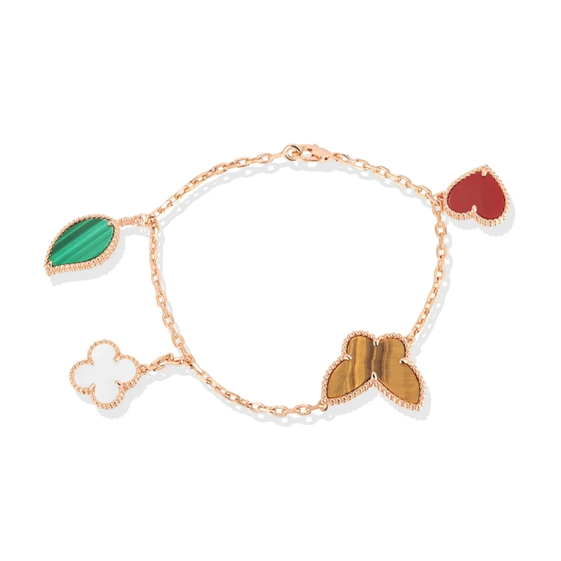 925银珐琅手链 时尚气质四色乱花手链 ZF-C44