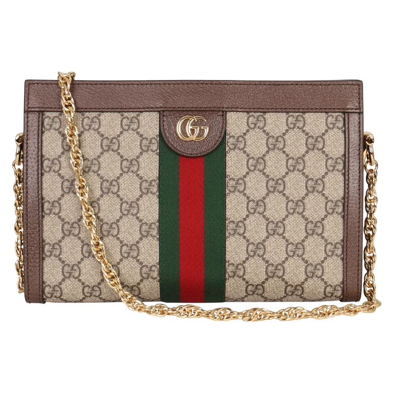 全新未使用 GUCCI/古驰 GUCCI 女士棕色小号/S斜跨包