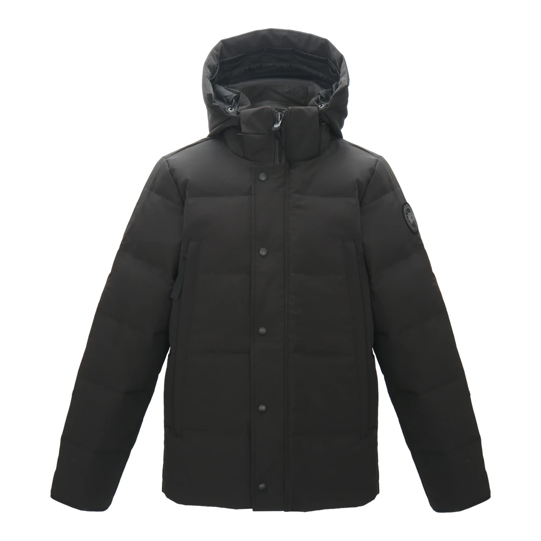 CANADA GOOSE 男士黑色欧版黑标SLIM修身羽绒服