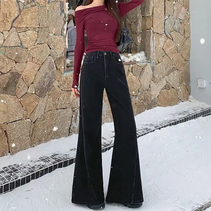 【原】加绒过款孤品牛仔裤1