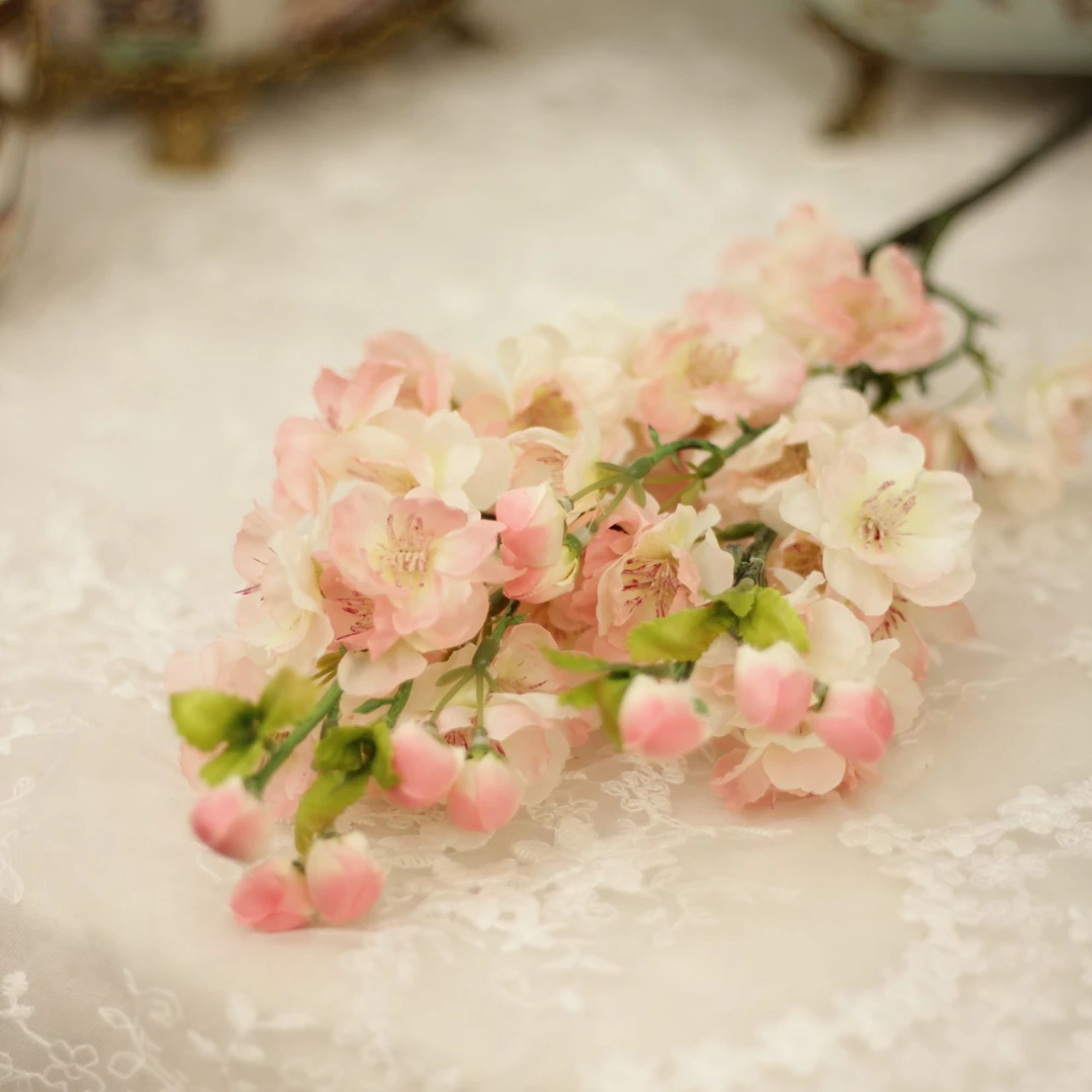 【茉奈家居】加密仿真大枝樱花高品质家居客厅装饰插花