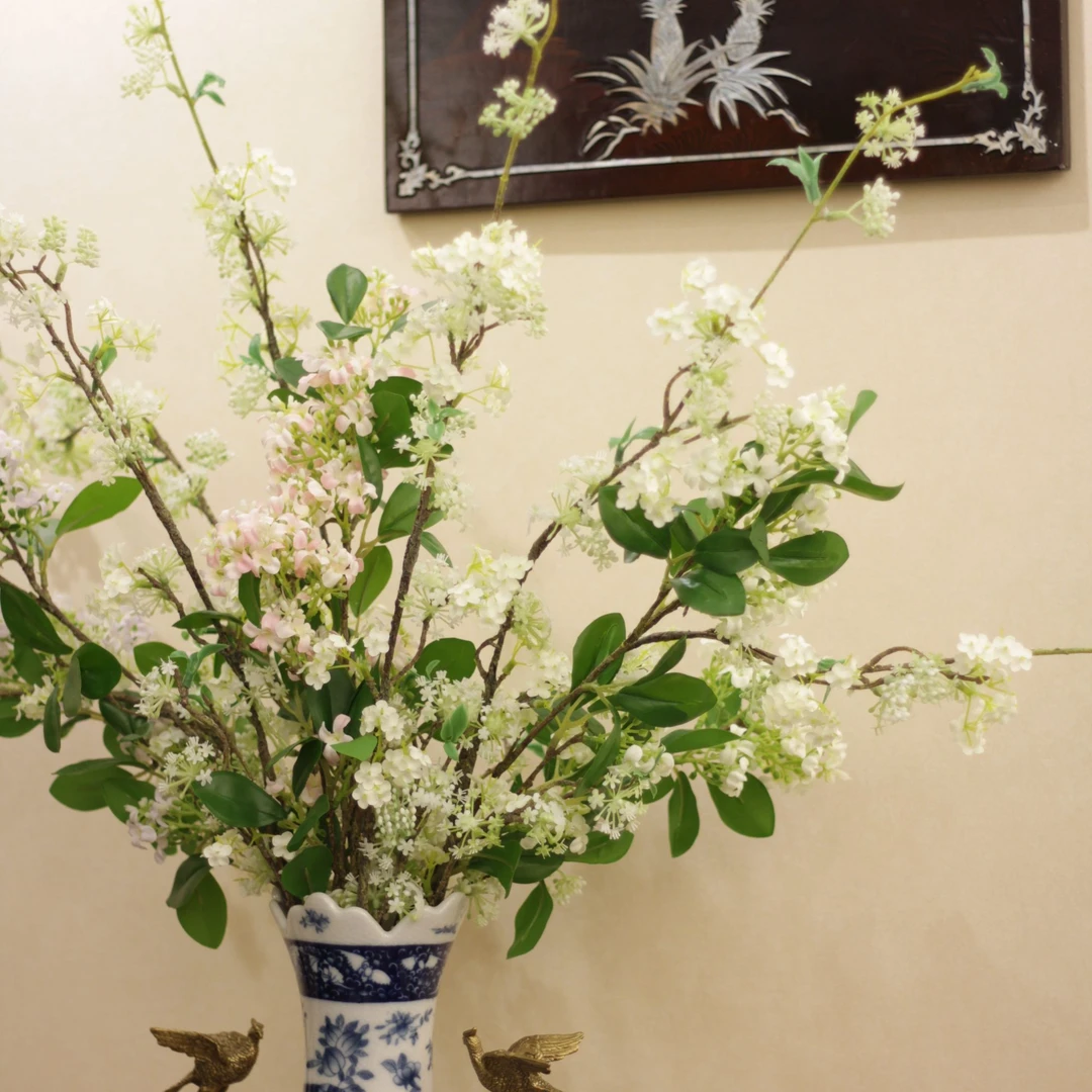 【茉奈家居】仿真花中支雪柳千里香花束小碎花家居装饰婚礼花材