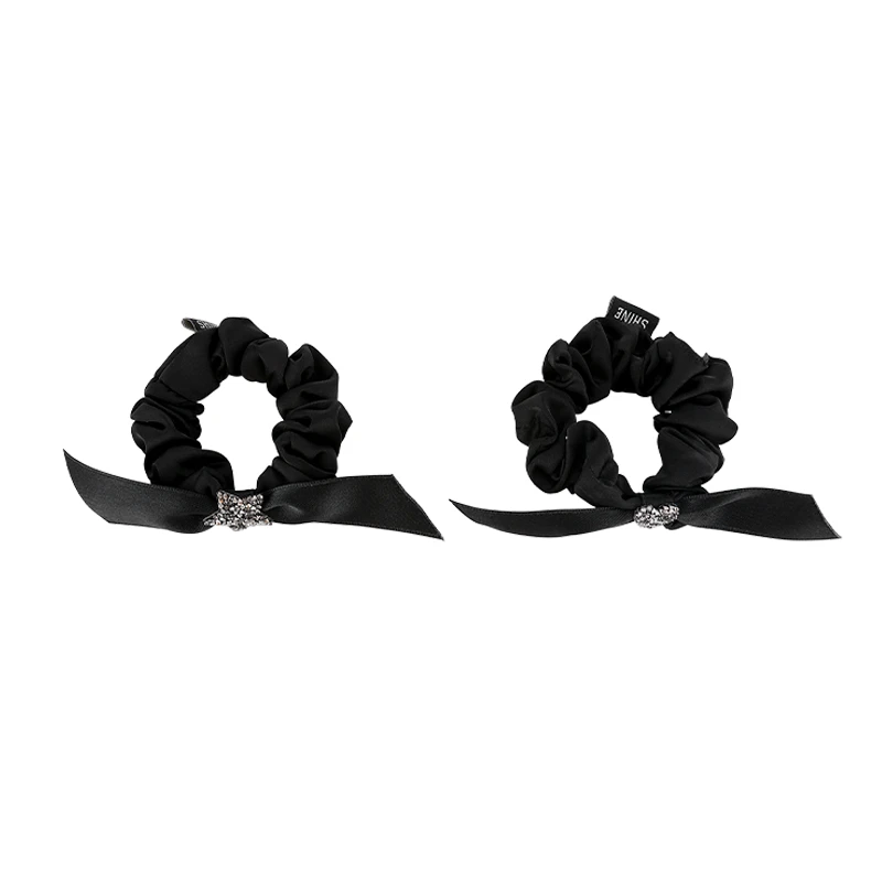 萱子少女法式优雅精致星星爱心黑色小众秋冬皮筋发圈【MY】