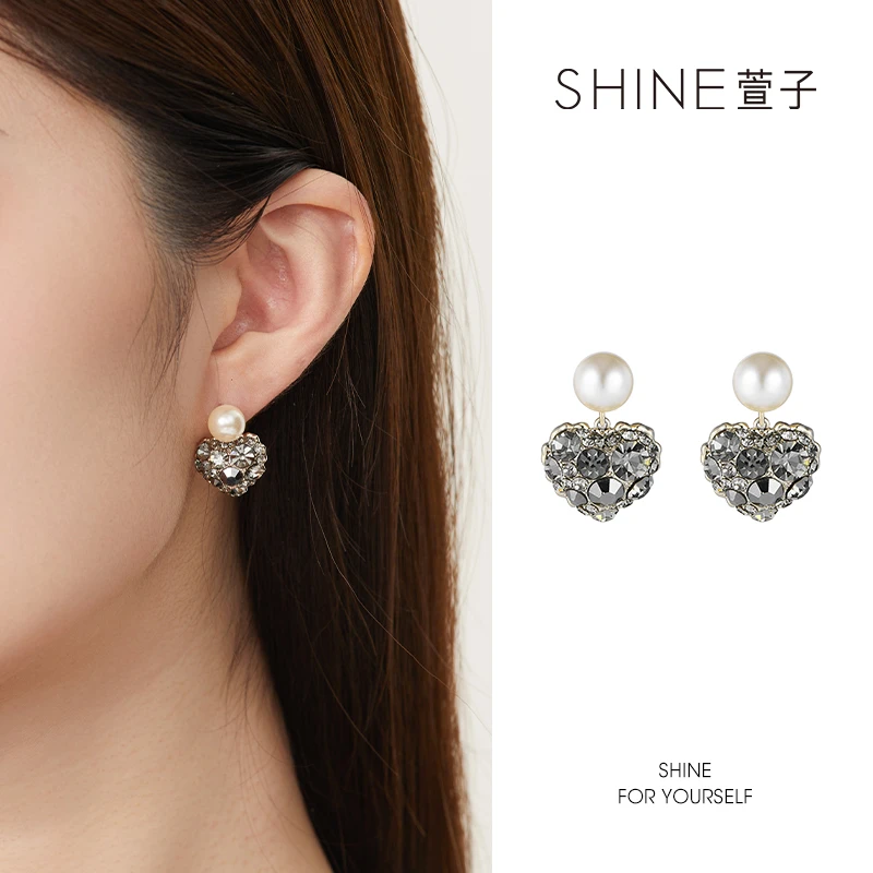 萱子 合金仿珍珠耳饰 【品牌直营】优雅法式气质时尚精致百搭耳环
