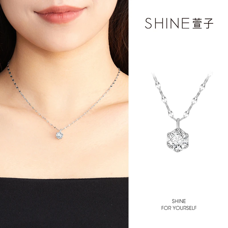 萱子 链子925银 S925银【一滴泪】时尚简约设计感优雅精致套链