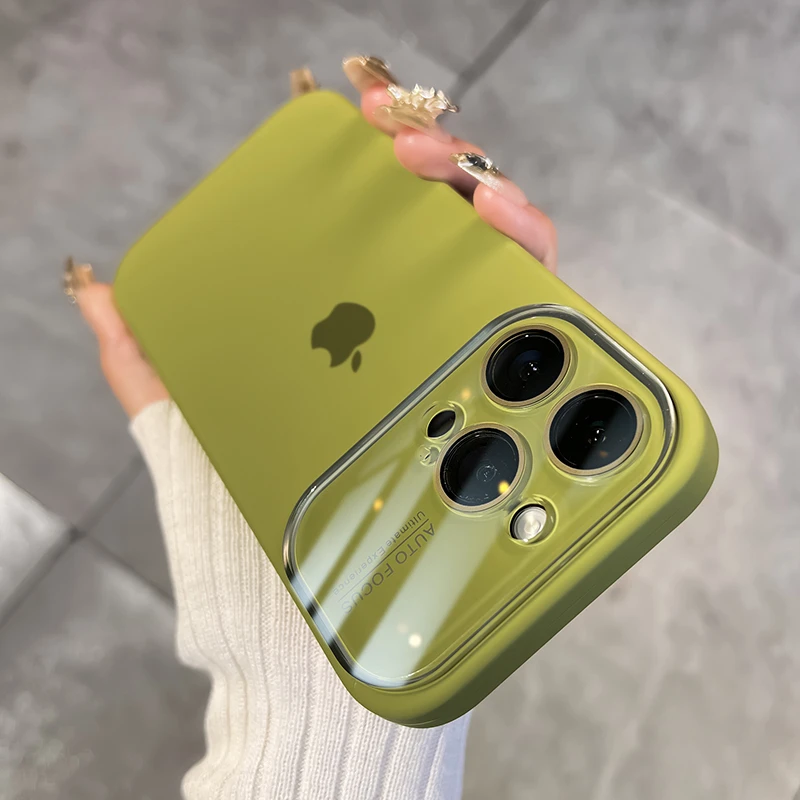 苹果15手机壳iphone14女生爆款13外壳12简约高档液态硅胶网红ins