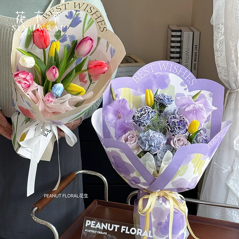 花衣裳 母亲节520春日花园系列包装纸花卉氛围纸鲜花花束包花纸