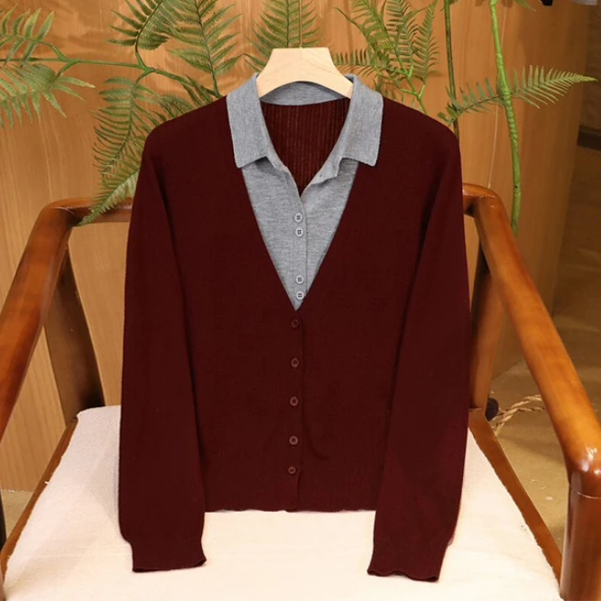 印象PIAN Y43SS40464假两件针织衫