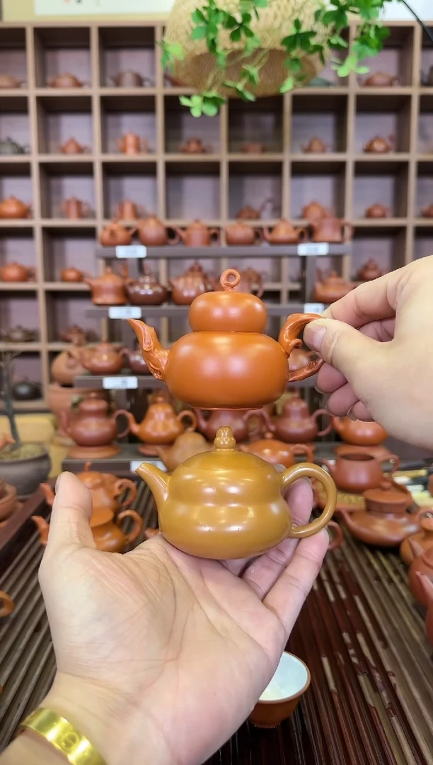 【闪购商品】紫砂茶壶树藤葫芦  富贵壶  2条