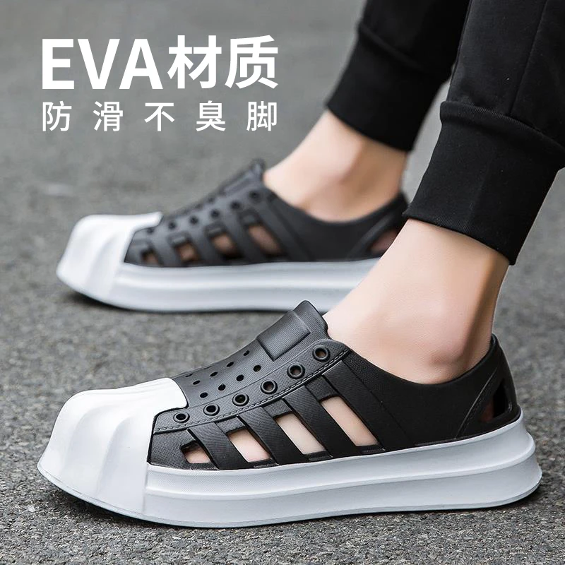 SHEJI/奢迹溯溪鞋男款夏季外穿镂空包头凉鞋男士运动户外登山鞋