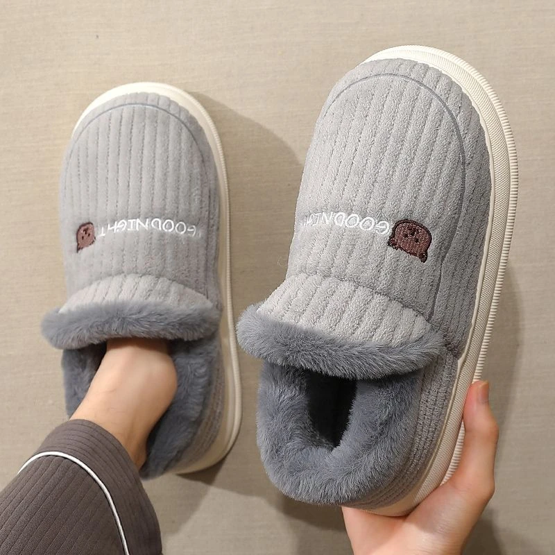 高帮冬天棉鞋男士包跟室内家居防滑保暖加绒秋冬季厚底外穿棉拖鞋